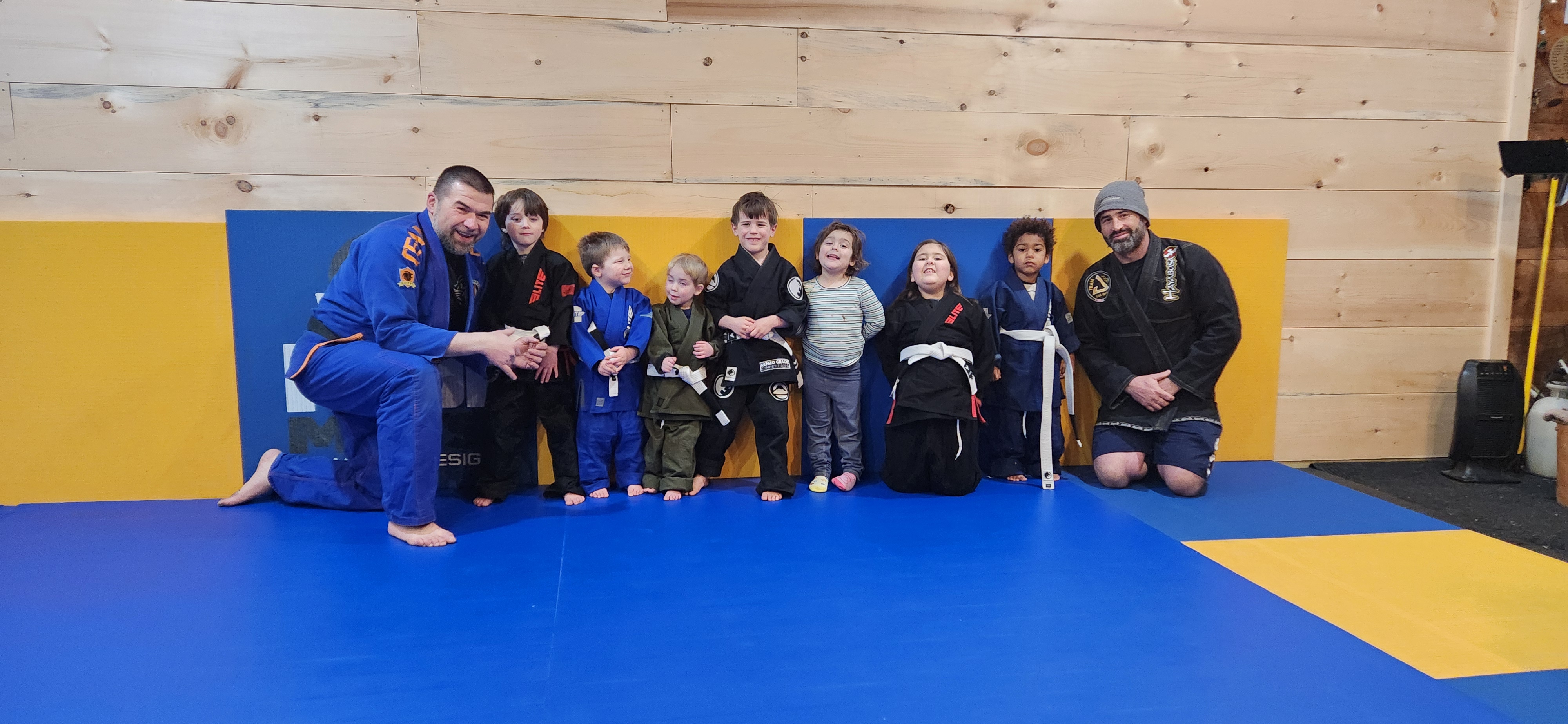 Clean mats ready for training